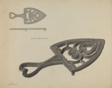 Flat-iron Holder, c. 1938. Creator: Filippo Porreca