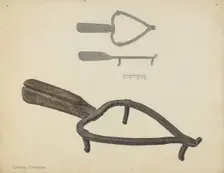 Flat Iron Holder, c. 1938. Creator: Gordon Sanborn