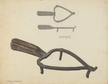 Flat Iron Holder, c. 1938. Creator: Gordon Sanborn