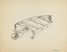 Flat Iron Holder, c. 1939. Creator: Irene Lawson