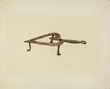 Flat Iron Holder, c. 1939. Creator: John Swientochowski