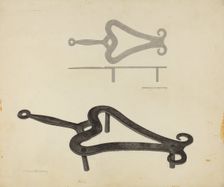 Flat Iron Holder, c. 1940. Creator: Julius Bellamy