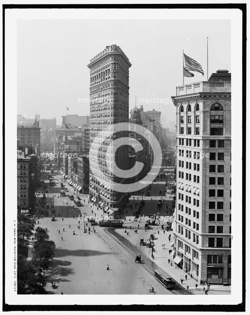 Flat Iron i.e. Flatiron Building, New York, N.Y., (c1908?). Creator: Unknown.
