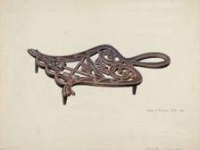 Flat Iron Stand, 1935/1942. Creator: Amos C. Brinton