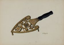 Flat Iron Stand, c. 1940. Creator: Luther D. Wenrich
