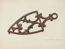 Flat Iron Stand, c. 1942. Creator: Donald Harding