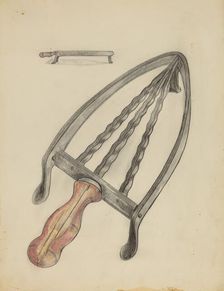 Flat Iron Stand, c. 1936. Creator: Columbus Simpson