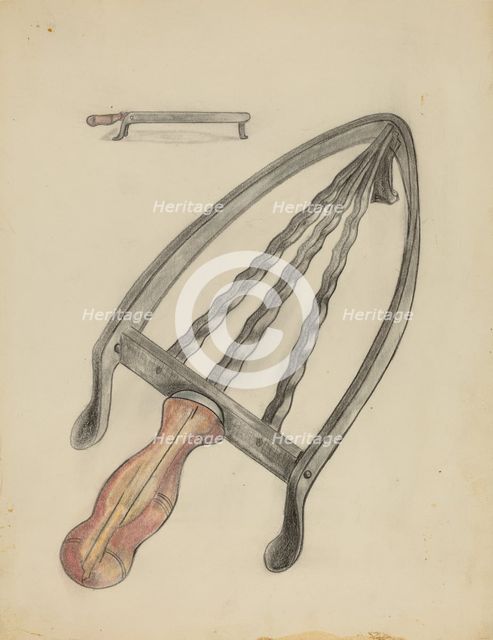 Flat Iron Stand, c. 1936. Creator: Columbus Simpson.