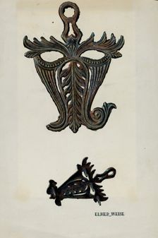 Flat Iron Stand, c. 1938. Creator: Elmer Weise