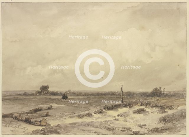 Flat landscape. Creator: Andreas Schelfhout.