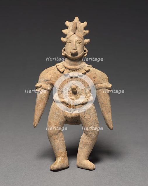 Flat Male Figure, 100 BC - 300. Creator: Unknown.