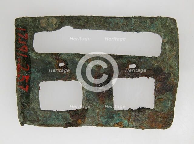 Flat Rectangular Plaque, Frankish, middle of 6th century. Creator: Unknown.