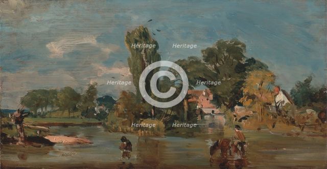 Flatford Mill, between 1810 and 1811. Creator: John Constable.