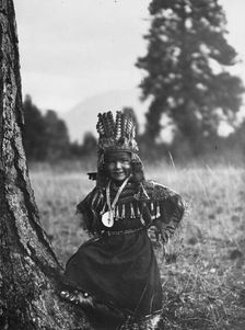 Flathead childhood, 1910, c1910. Creator: Edward Sheriff Curtis