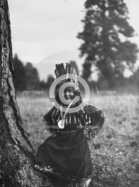 Flathead childhood, 1910, c1910. Creator: Edward Sheriff Curtis.