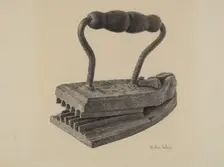 Flatiron/Crimping Iron, 1935/1942. Creator: Maurice Van Felix