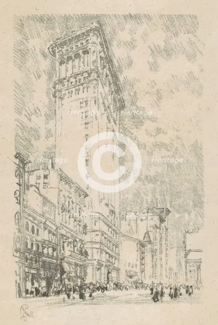 Flatiron Building, 1904. Creator: Joseph Pennell.