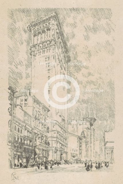 Flatiron Building, 1904. Creator: Joseph Pennell.