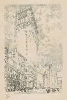 Flatiron Building, 1904. Creator: Joseph Pennell