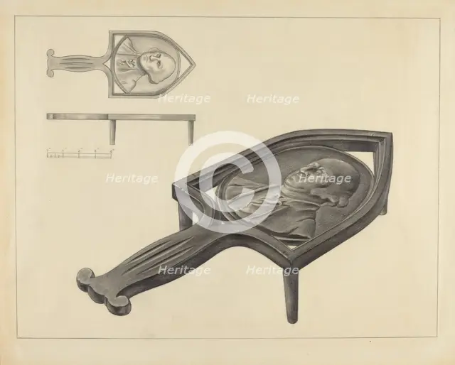 Flatiron Holder, c. 1936. Creator: Isidore Sovensky.