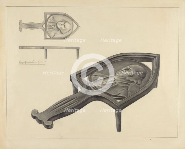 Flatiron Holder, c. 1936. Creator: Isidore Sovensky.