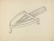 Flatiron Holder, c. 1939. Creator: Bernard Westmacott