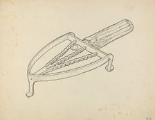 Flatiron Holder, c. 1939. Creator: Bernard Westmacott