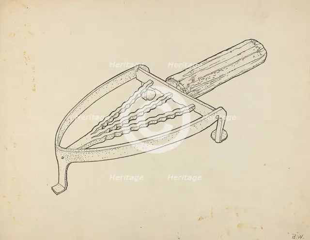 Flatiron Holder, c. 1939. Creator: Bernard Westmacott.