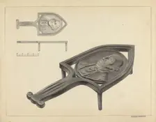 Flatiron Holder, c. 1939. Creator: Holger Hansen