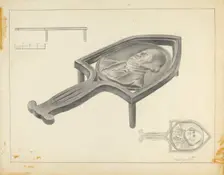 Flatiron Holder, c. 1939. Creator: Karl Joubert