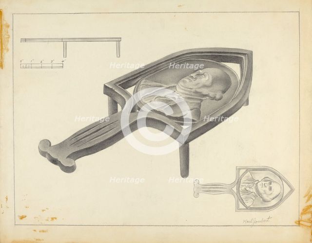 Flatiron Holder, c. 1939. Creator: Karl Joubert.
