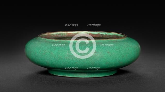 Flattened Globular Bowl, 1661-1722. Creator: Unknown.