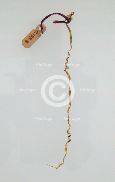 Flattened Wire, Frankish, 7th century. Creator: Unknown.