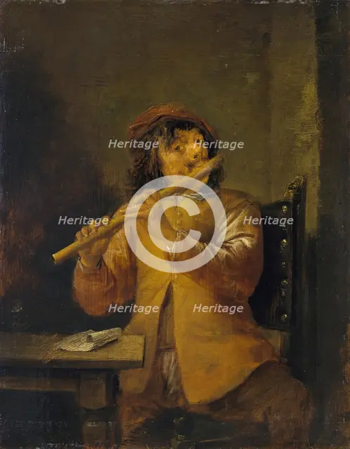Flautist, 1630. Creator: David Teniers II.