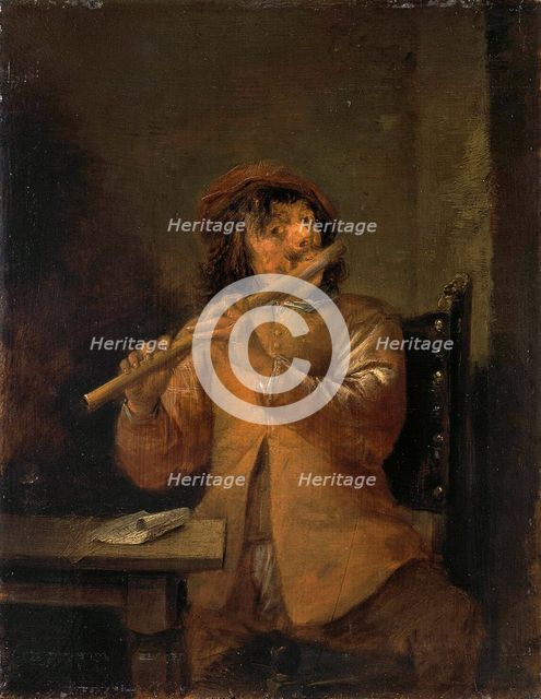 Flautist', 1630s. Creator: Teniers, David, the Younger (1610-1690).