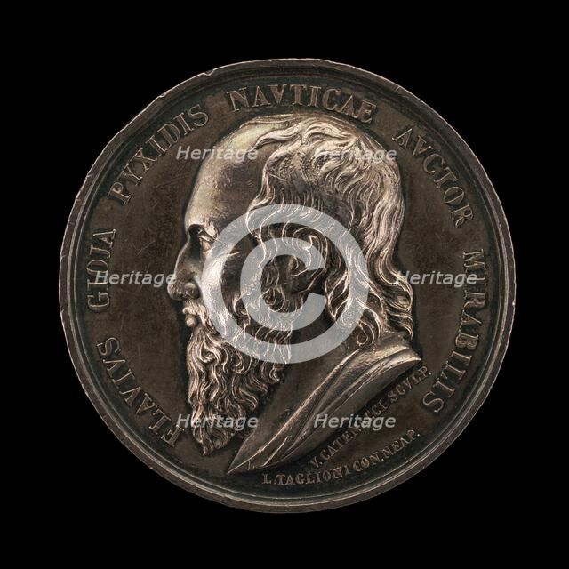 Flavius Gioia [obverse], second quarter 19th century. Creators: Vincenzo Catenacci, L. Taglioni.