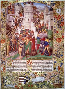 Flavius Josephus brought before Titus, at the Siege of Jerusalem, 70