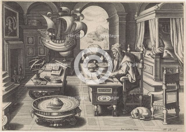 Flavio Gioia of Amalfi discovering the Power of the Lodestone, ca 1590.