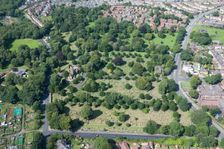 Flaybrick Memorial Gardens, formerly a municipal cemetery, Birkenhead, Wirral, 2015. Creator: Historic England