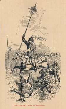 Flee, English! Dead is Edmond! c1860, (c1860). Artist: John Leech