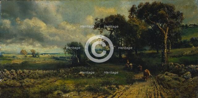 Fleecy Clouds, 1881. Creator: George Inness (American, 1825-1894), imitator of.