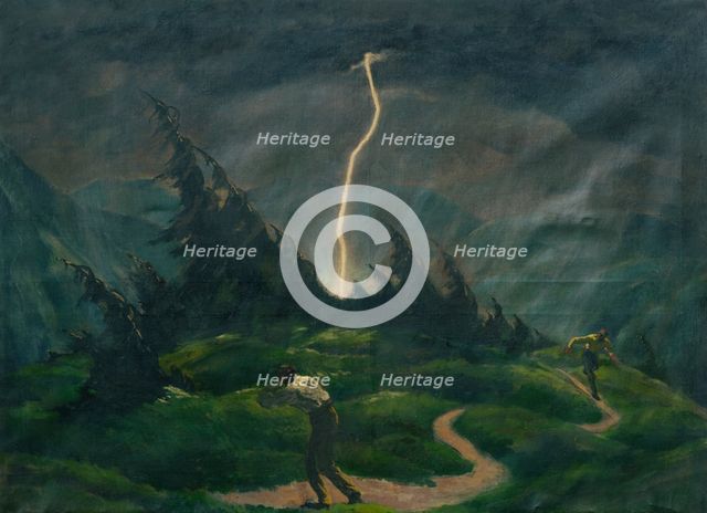 Fleeing before the Storm, 1870-1890. Creator: Unknown.