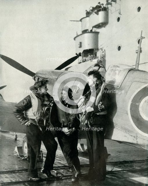 Fleet Air Arm pilots, 1943.  Creator: Unknown.