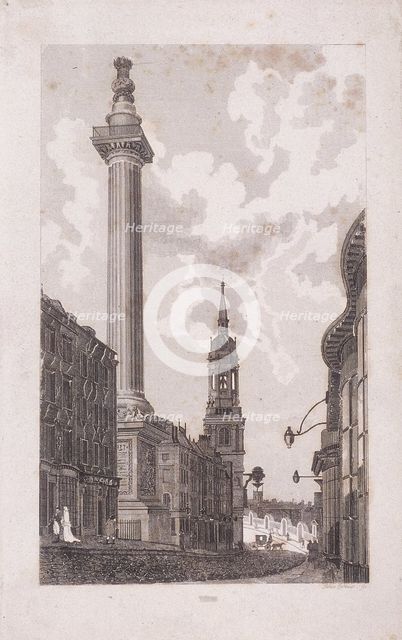 Fleet Street and Chancery Lane, London, c1840. Artist: Anon