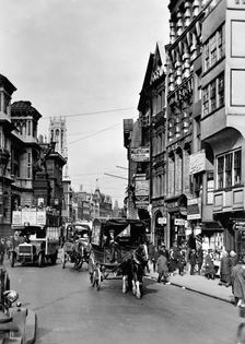 Fleet Street, looking east, City of London, (c1910s?). Creator: Unknown