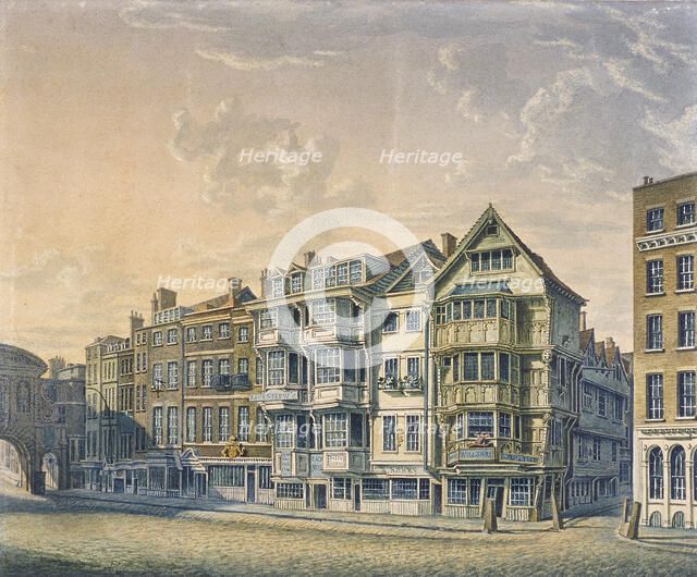 Fleet Street, London, 1798 Artist: William Capon