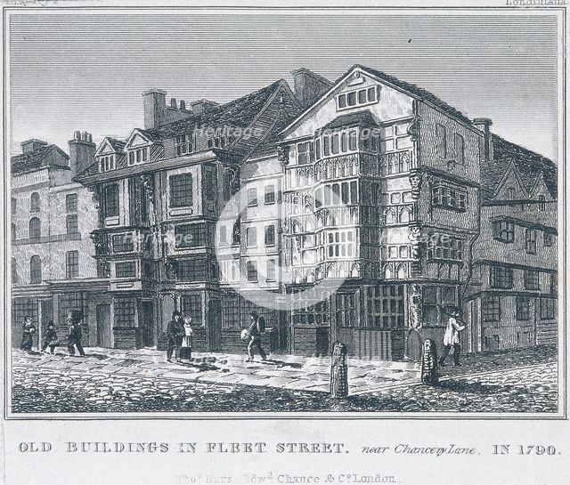 Fleet Street, London, 1828. Artist: Anon
