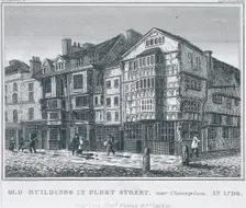 Fleet Street, London, 1828. Artist: Anon