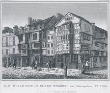 Fleet Street, London, 1828. Artist: Anon