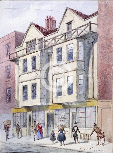 Fleet Street, London, 1835. Artist: Frederick Napoleon Shepherd